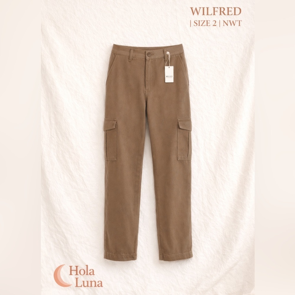 WILFRED ARITZIA MODERN CARGO PANT IN DEEP TAUPE